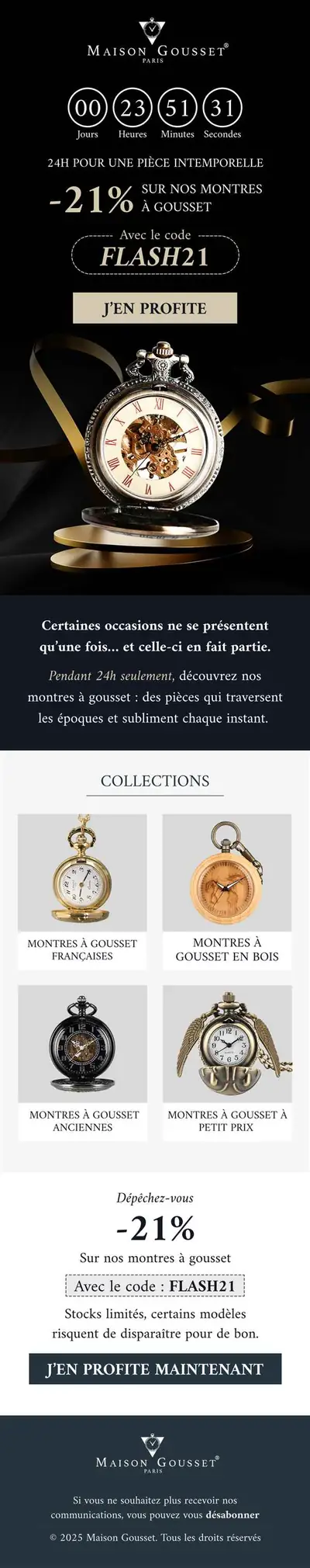 Exemple de newsletter e-commerce r&eacute;alis&eacute;e par Spicy Agency