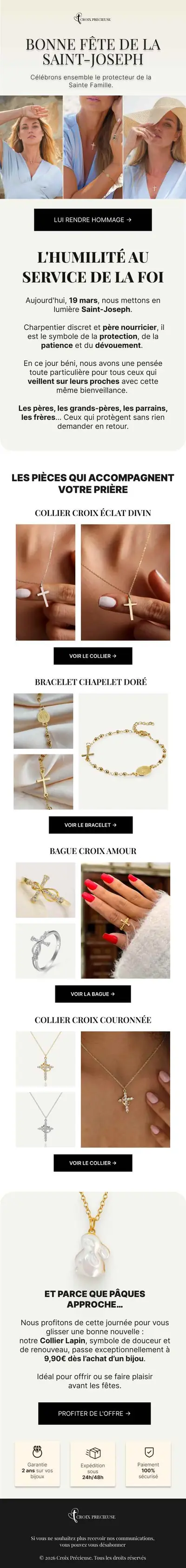 Exemple de newsletter e-commerce r&eacute;alis&eacute;e par Spicy Agency