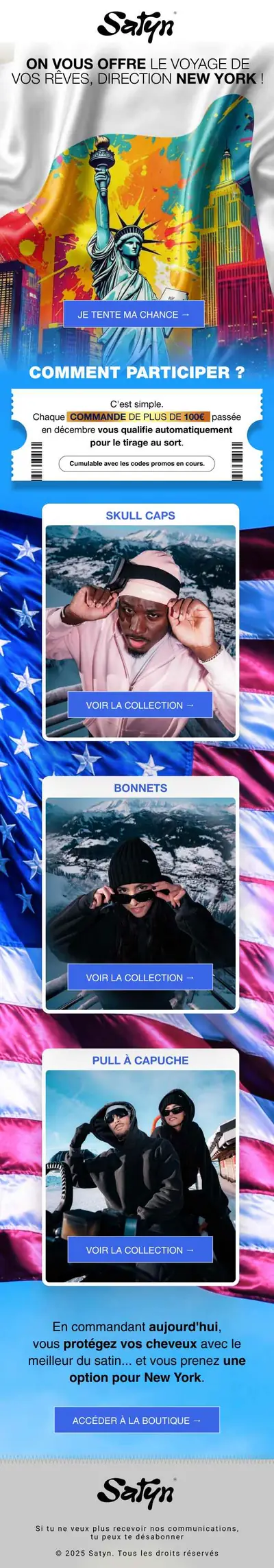 Exemple de newsletter e-commerce r&eacute;alis&eacute;e par Spicy Agency